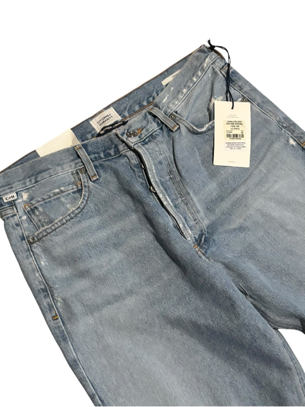 Citizens Of Humanity Light Blue Straight Leg Jeans - Picture 6 of 11